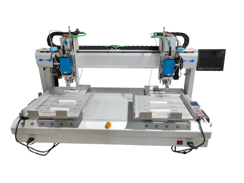 Desktop six-axis air-blow screw machine