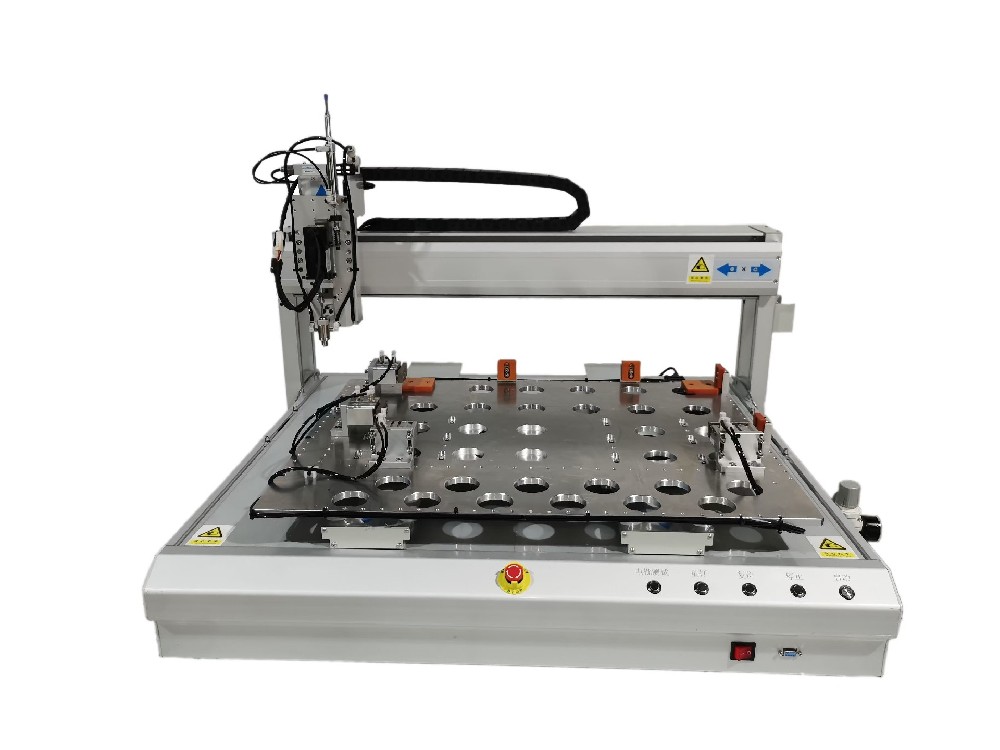 Desktop three-axis box screw machine
